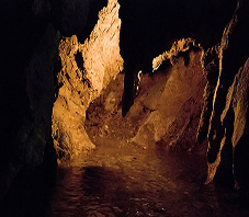 Iran, Hamedan, ali sadr water cave